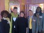 Nhtabe, Shireen, Mary, Ian and Lucky at the Cambridge Rotary Club